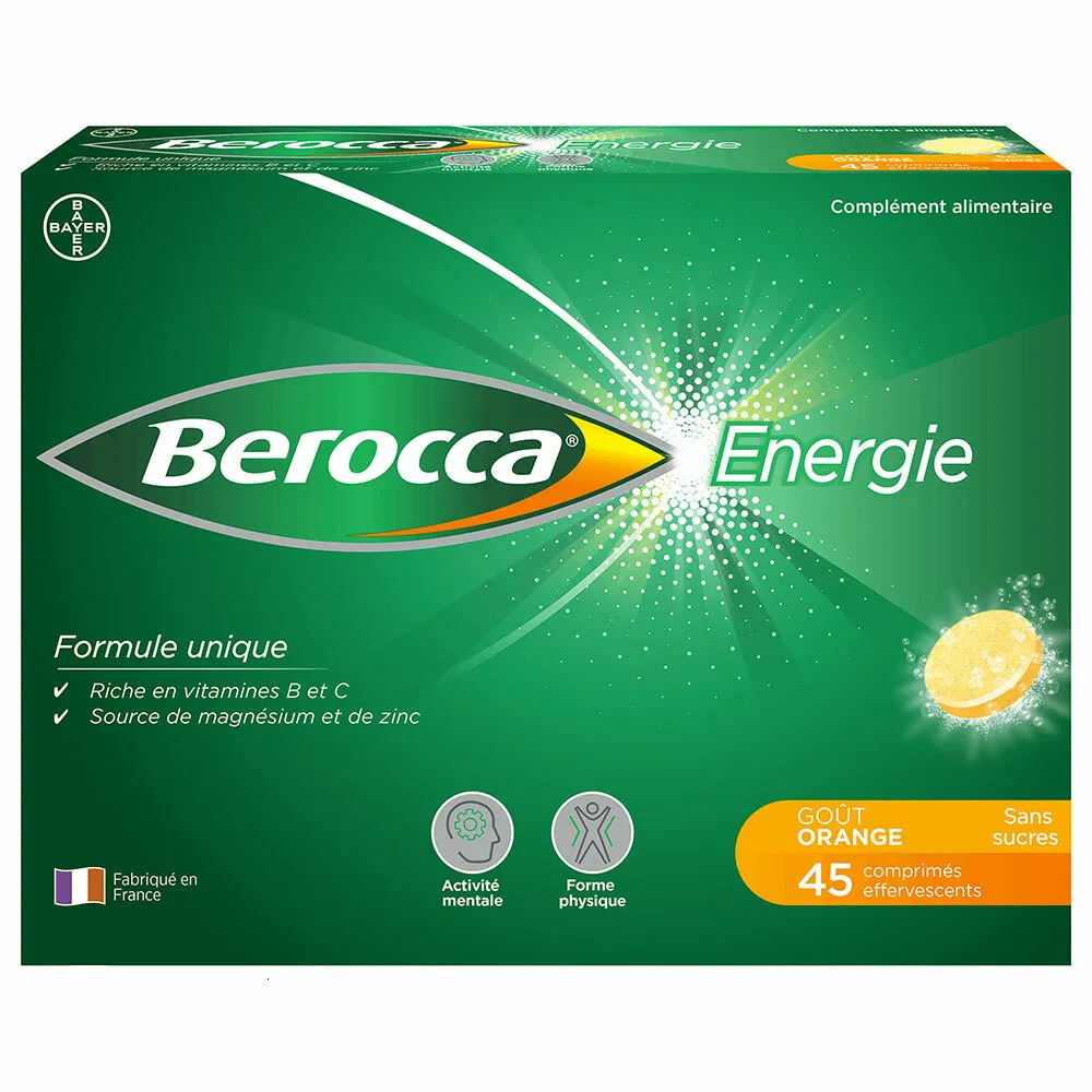 Bayer Berocca Energie Orange effervescents - 30 Comprimés