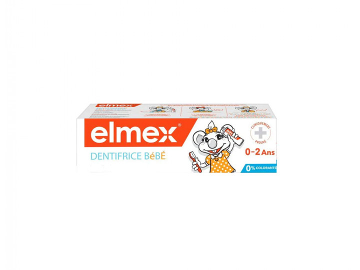 Elmex Dentifrice Bébé et jeune enfant , protège les dents de lait,  anti-caries, 0 colorants - Dès le premier brossage - 0-6 Ans, 75ml :  : Hygiène et Santé