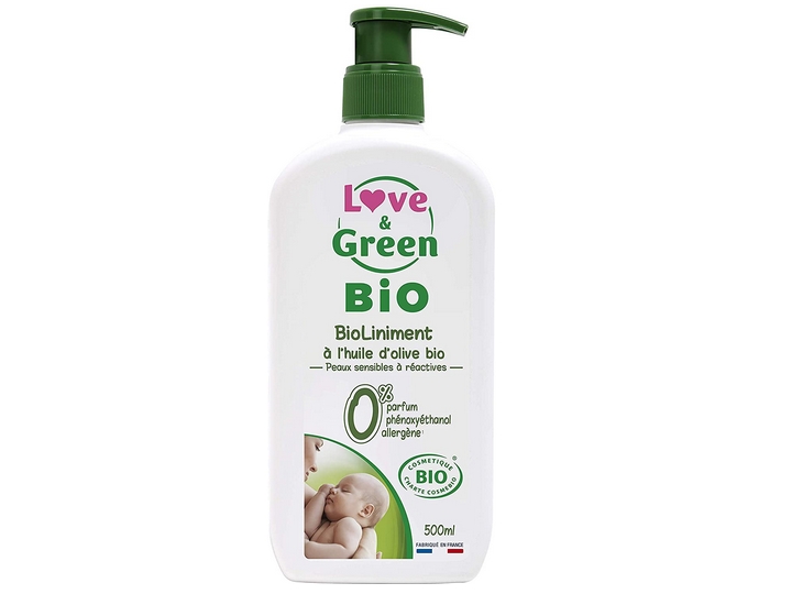 Love&Green BioLiniment à l'Huile d'Olive 500ml - Paraphamadirect