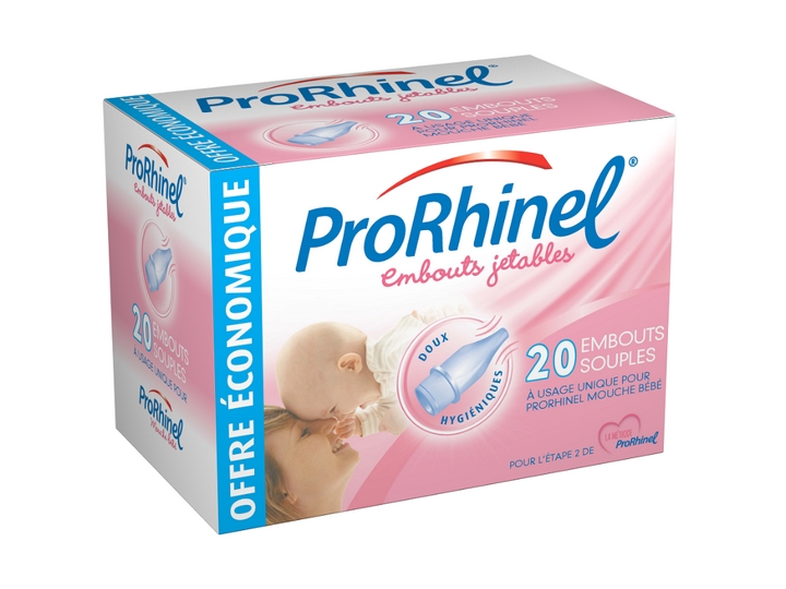 Novartis ProRhinel mouche bébé + 2 embouts jetables - Nez