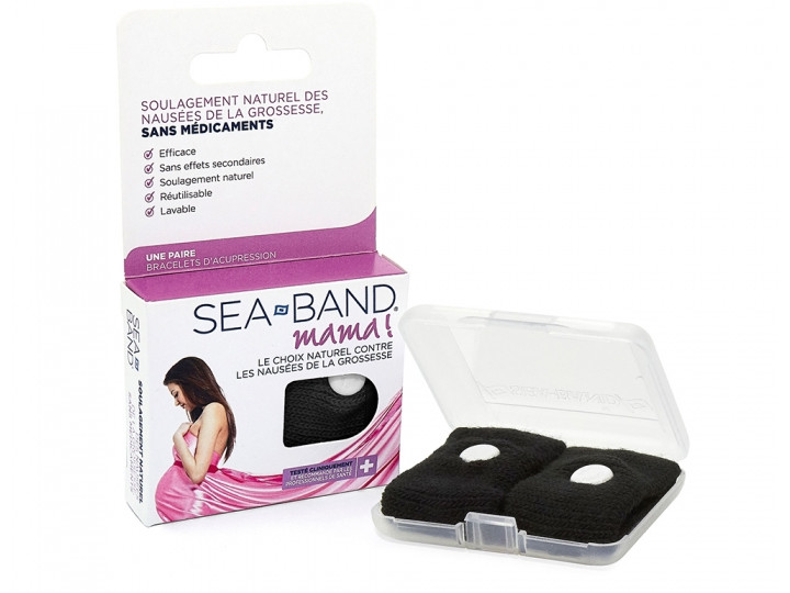 Sea-Band Maman Grossesse Bracelet Anti-Nausées Rose 2 unités | Prix discount
