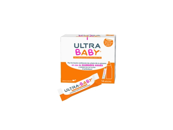 Ultra Baby Ultra Levure Bebe Diarrhees Aigues 14 Sticks Paraphamadirect