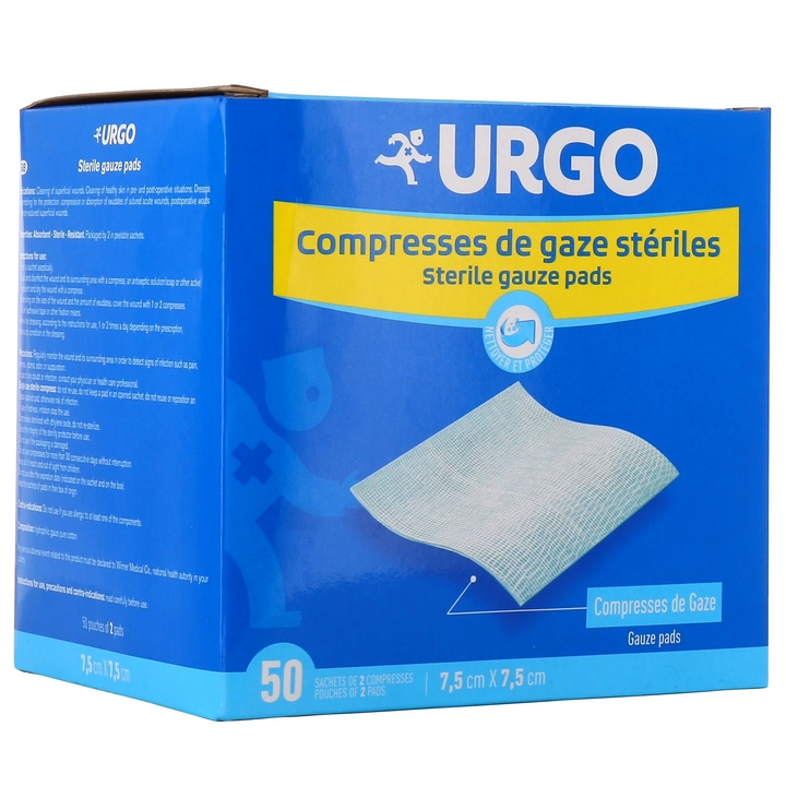 URGO COMPRESSES STÉRILES DE GAZE parapharmacie maroc