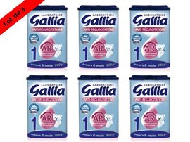 LOT 6 Gallia AR Lait Anti-Regurgitation 1er Age 6x900g