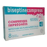 Bayer BiseptineCompress Compresses Imprégnées 8 Sachets