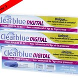 LOT 3 Clearblue Digital Test de Grossesse avec estimation âge de grossesse 3x1 test