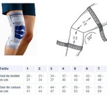 Bauerfeind GenuTrain S Genouillère Active avec Renforts Latéraux Articulés T1 Droite