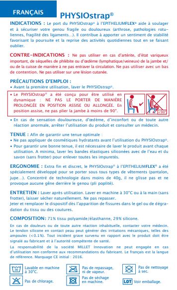 Genouillère arthrose Physiostrap Médical