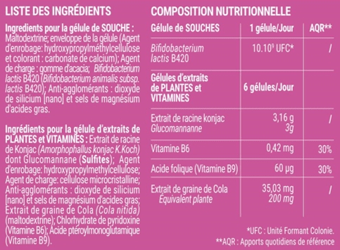 Probiolog Perte de Poids 90 gélules transparentes + 15 gélules blanches