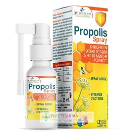 3 Chênes Propolis Spray Gorge 25ml