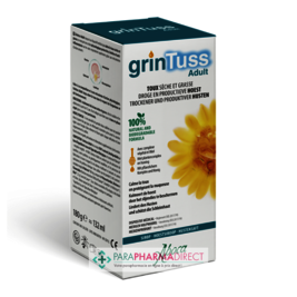 Toux Aboca GrinTuss Adulte - Toux Sèche et Grasse - Sirop 180 g