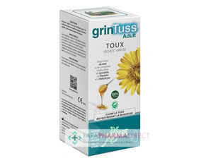 Toux Aboca GrinTuss Adulte - Toux Sèche & Grasse - Sirop 128 g