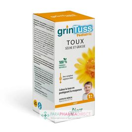 Toux Aboca Grintuss Pediatric - Toux Sèche et Grasse - Sirop 180g