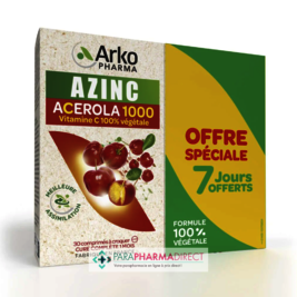 Enfants Arkopharma Azinc - Acerola 1000 - LOT de 2x30 comprimés