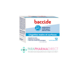 Baccide Lingettes Individuelles Mains & Surfaces