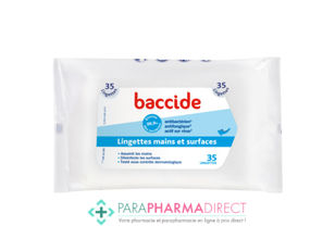 Baccide Lingettes Mains & Surfaces x35