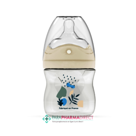 Biberons Dodie Biberon Tétine Multi-Perforée Anti-Colique - 0-6 mois - Débit 1 - "Nature Bleu" 150mL