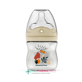 Biberons Dodie Biberon Tétine Multi-Perforée Anti-Colique - 0-6 mois - Débit 1 - "Nature Terracotta" 150mL