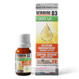 Vitamine D Eric Favre Vitamine D3 1000UI Système Immunitaire 20ml