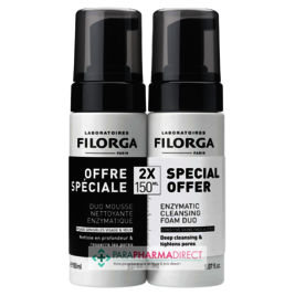 Gommages Filorga Skin Prep Mousse Nettoyante Enzymatique 2x150ml
