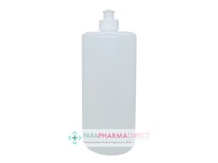 Gels Hydroalcooliques / Lingettes Flacon Vide + Bouchon 1 Litre - DESTOCKAGE -