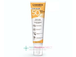 Visage Gamarde - Fluide Solaire SPF50 - Visages & Corps, Peaux Délicates - BIO 100 ml Visage Gamarde - Fluide Solaire SPF50 - Visages & Corps, Peaux Délicates - BIO 100 ml