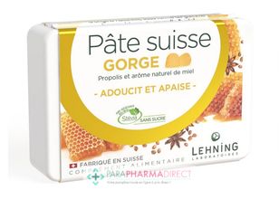 Confiseries Lehning Pâte Suisse Gorge - Adoucit & Apaise 40 gommes