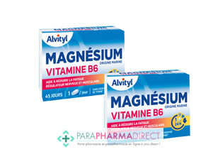 LOT 2 Urgo GoVital Magnésium Vitamine B6 2x45 Comp