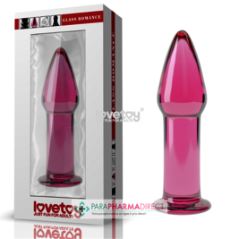 Sex Toys / Dérivés LoveToy - Plug Anal en Verre Rose - Édition Glass Romance