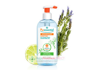 Gels Hydroalcooliques / Lingettes Puressentiel Assainissant Gel Antibactérien Hydro-Alcoolique 250 ml