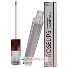 Brillants / Gloss RoseGold - RoseLips - Baume Repulpant pour Lèvres 3ml
