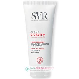 Gommages SVR CICAVIT+ CREME - Crème Apaisante - Réparation Accélérée, Anti-Marques 100 ml Gommages SVR CICAVIT+ CREME - Crème Apaisante - Réparation Accélérée, Anti-Marques 100 ml