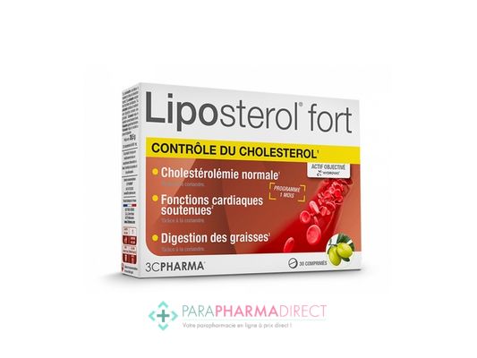 Nutrition / Sport 3C Pharma Lipostérol Fort 30 Comprimés