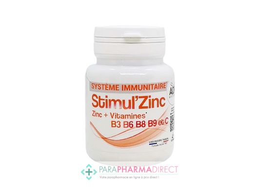Nutrition / Sport ADP Stimul'Zinc Système Immunitaire 60 gélules