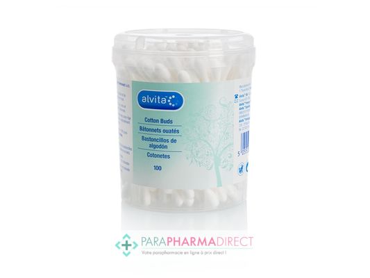 Hygiène / Bien-Être Alvita Bâtonnets Ouatés (Coton Tiges) x 200