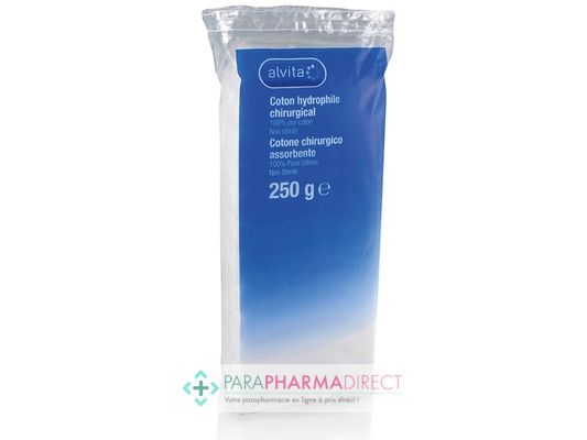 Corps / Beauté Alvita Coton Hydrophile Chirurgical 250g