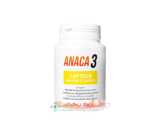 Nutrition / Sport Anaca 3 Capteur de Graisses et Sucres 60 gélules