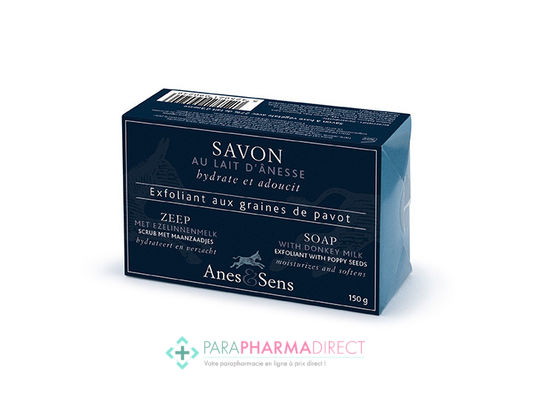 Corps / Beauté Anes et Sens Savon au lait d'ânesse Exfoliant aux Graines de Pavot 150g
