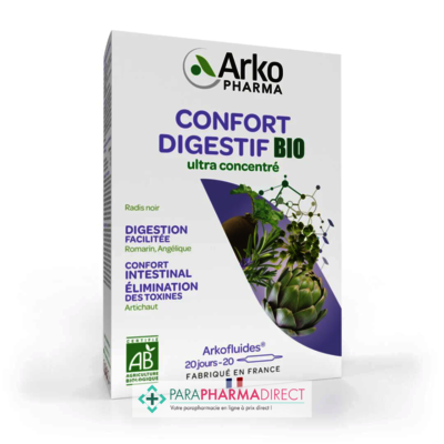 Nutrition / Sport ArkoPharma ArkoFluides - Confort Digestif BIO 20 ampoules