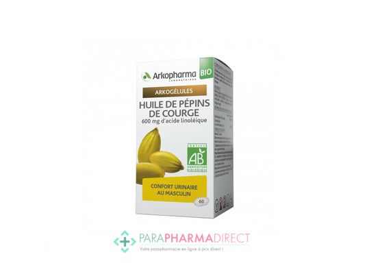 Nutrition / Sport ArkoPharma ArkoGélules - Huile de Pépins de Courge - Confort Urinaire Masculin - BIO 60 capsules