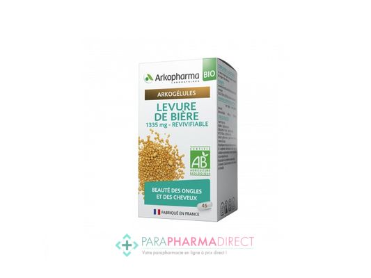 Nutrition / Sport ArkoPharma ArkoGélules - Levure de Bière - Beauté des Ongles et des Cheveux - BIO 45 gélules