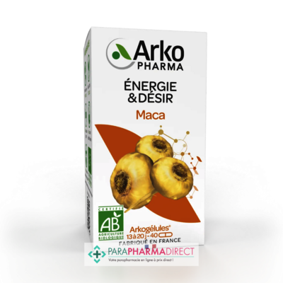 Nutrition / Sport ArkoPharma ArkoGélules - Maca - Énergie & Désir - BIO 40 gélules