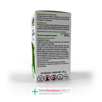 Nutrition / Sport ArkoPharma ArkoGélules - Nopal - Effet Coupe-Faim - BIO 45 gélules