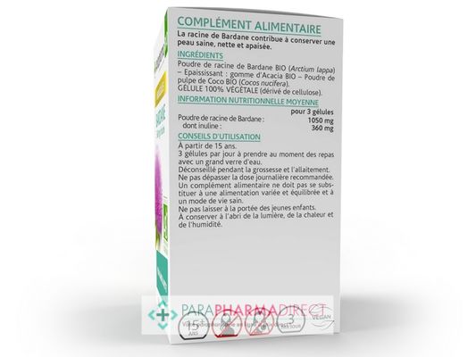 Nutrition / Sport ArkoPharma ArkoGélules - Bardane - Peau Saine & Nette - BIO 150 gélules : Peau pour Compléments Alimentaires