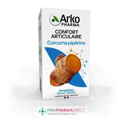 Nutrition / Sport ArkoPharma ArkoGélules - Curcuma Piperine - Confort Articulaire - 130 gélules