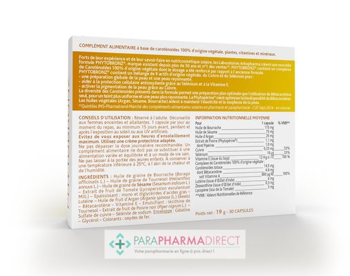 Nutrition / Sport ArkoPharma PhytoBronz Solaire Peau Rayonnante 30 Capsules