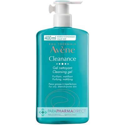 Corps / Beauté Avène Cleanance - Gel Nettoyant - Peaux Grasses à Imperfections 400ml : Acné / Peaux Jeunes pour Visage