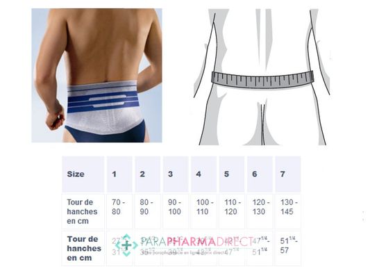 Nutrition / Sport Bauerfeind LumboTrain Ceinture Active de Massage de la Région Lombo-Sacrée T3