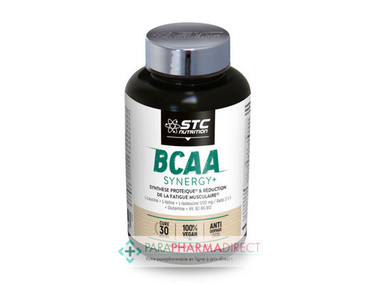 Nutrition / Sport STC Nutrition Performance Résistance BCAA Synergy+ Constitution Musculaire 120 Gélules : Forme / Fatigue pour Compléments Alimentaires