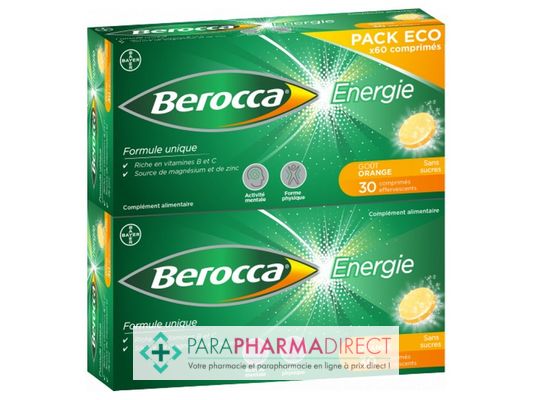 Nutrition / Sport Berocca Energie 60 comprimés effervescents : Forme / Fatigue pour Compléments Alimentaires